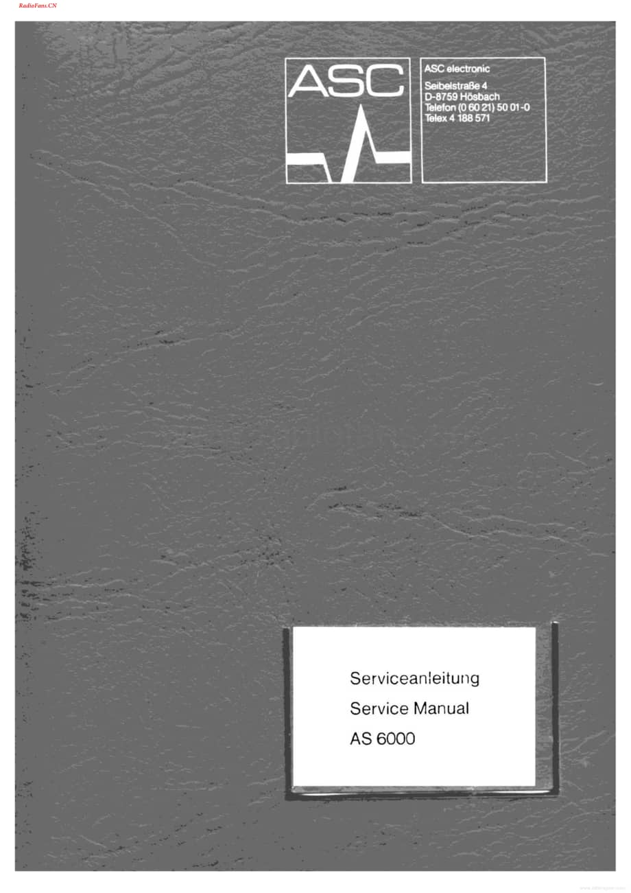 Asc-AS6000-tape-sm维修电路图 手册.pdf_第1页