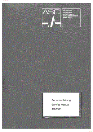 Asc-AS6000-tape-sm维修电路图 手册.pdf