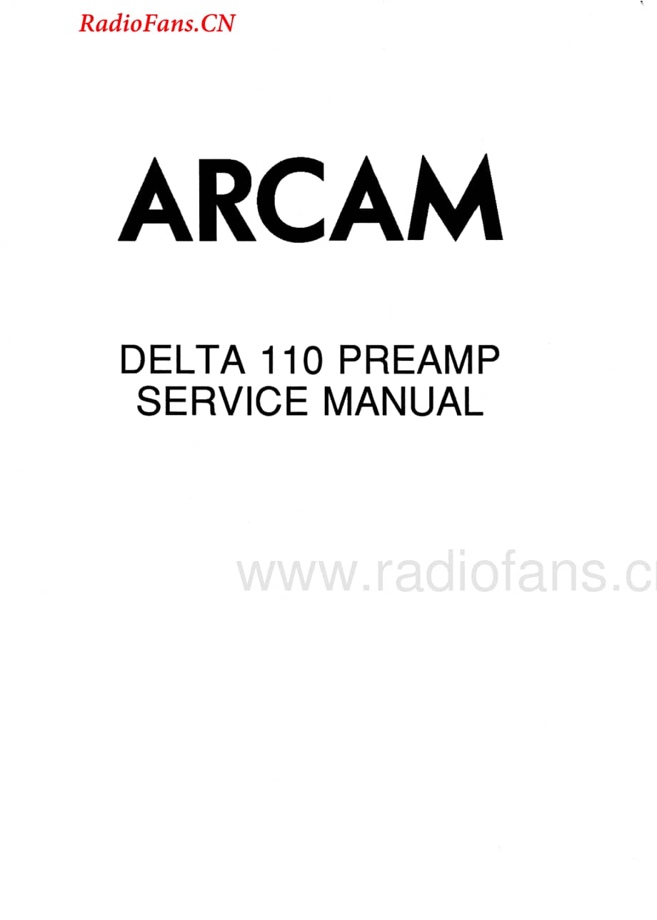 Arcam-Delta110-pre-sm维修电路图 手册.pdf_第1页