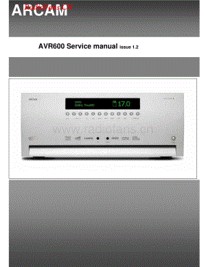 Arcam-AVR600-avr-sm维修电路图 手册.pdf