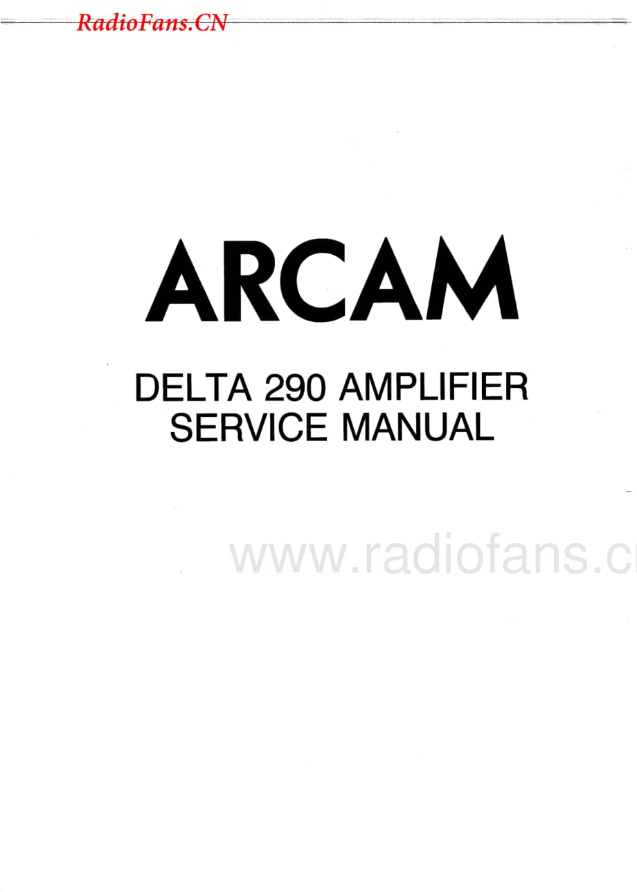 Arcam-Delta290-int-sm维修电路图 手册.pdf_第1页