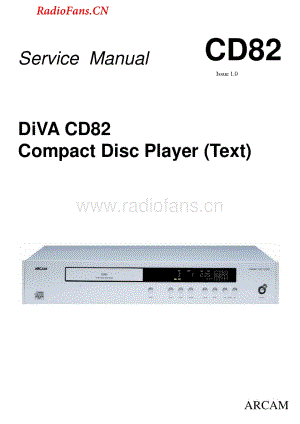 Arcam-CD82-cd-sm维修电路图 手册.pdf
