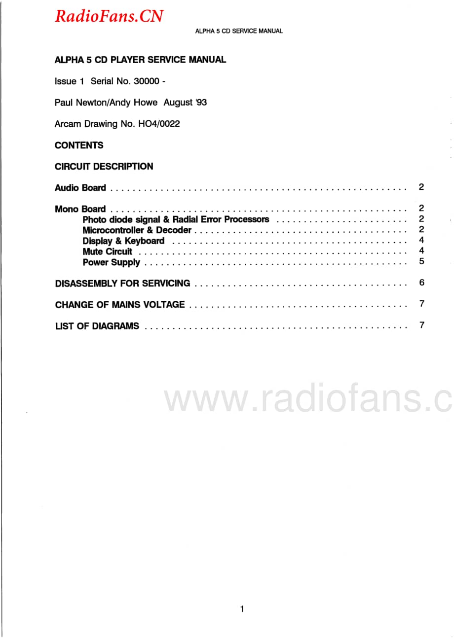 Arcam-Alpha5-cd-sm维修电路图 手册.pdf_第2页