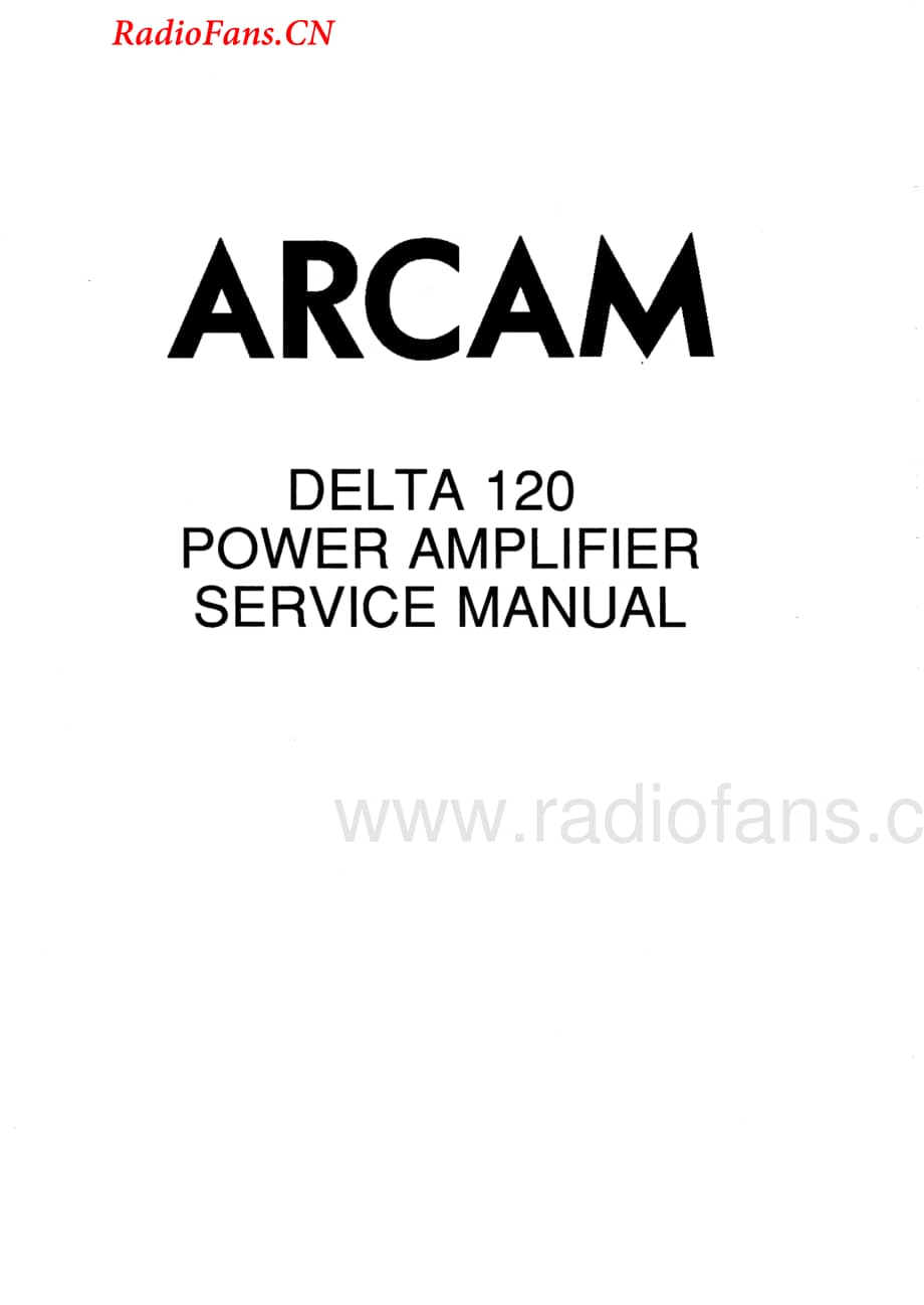 Arcam-Delta120-pwr-sm维修电路图 手册.pdf_第1页