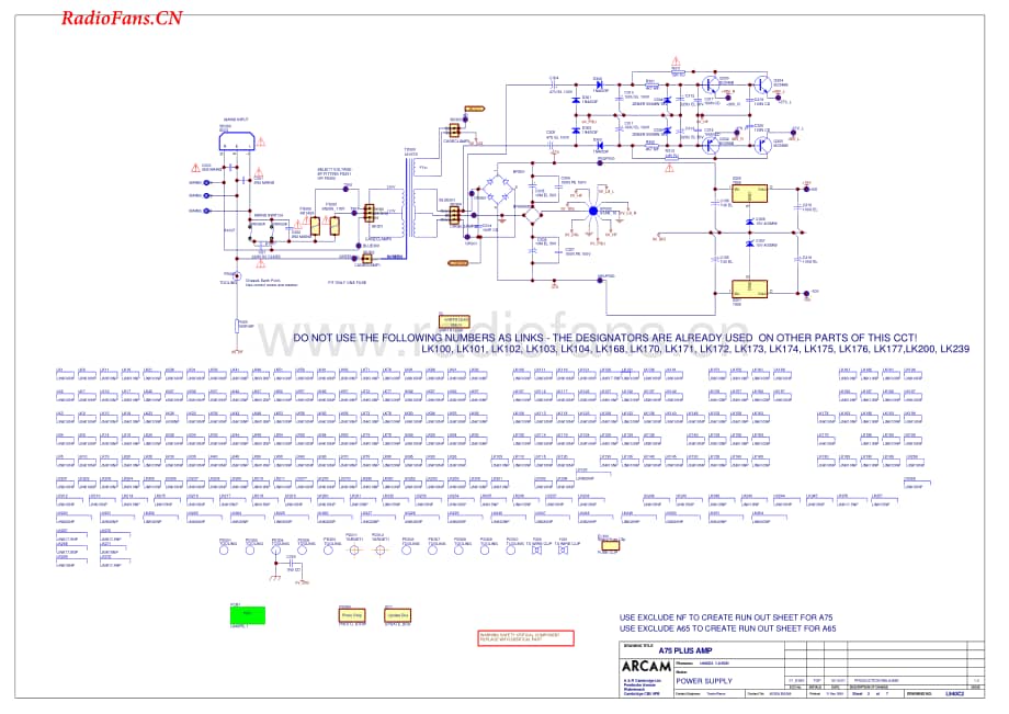 Arcam-A65-int-sch维修电路图 手册.pdf_第1页
