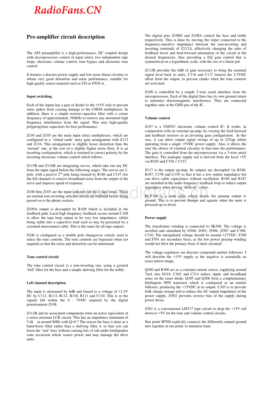 Arcam-P85-int-sm维修电路图 手册.pdf_第3页