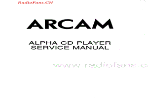 Arcam-Alpha-cd-sm维修电路图 手册.pdf