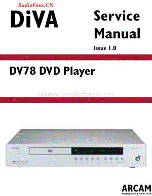 Arcam-DV78-dvd-sm维修电路图 手册.pdf