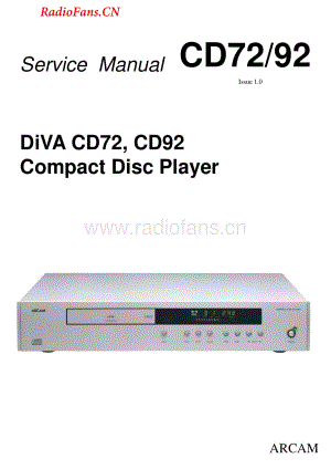 Arcam-CD92-cd-sm维修电路图 手册.pdf