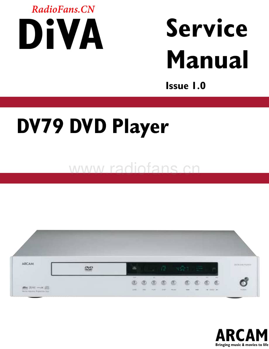 Arcam-DV79-dvd-sm维修电路图 手册.pdf_第1页