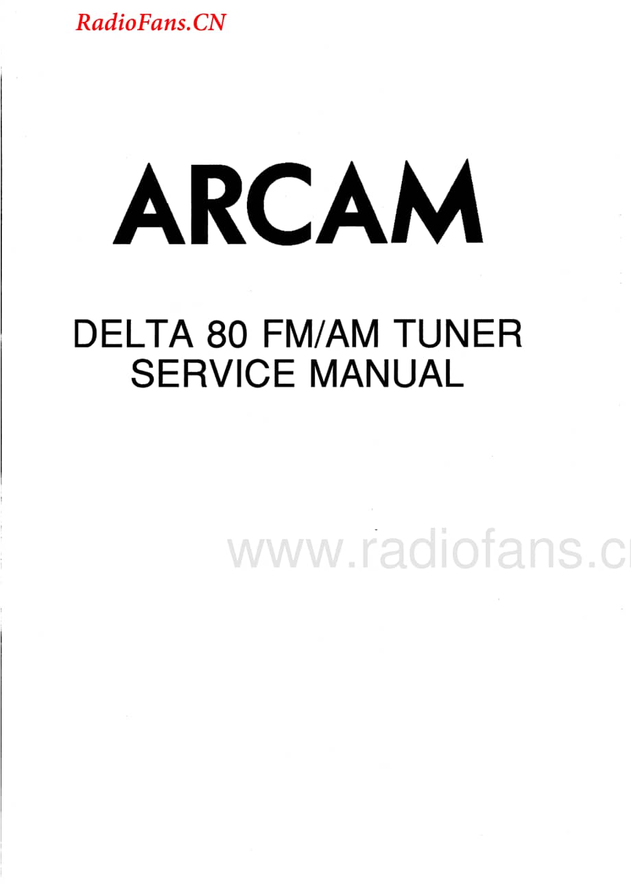 Arcam-Delta80-tun-sm维修电路图 手册.pdf_第1页