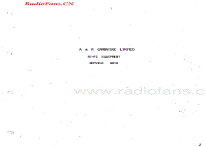 Arcam-A60-int-sm维修电路图 手册.pdf