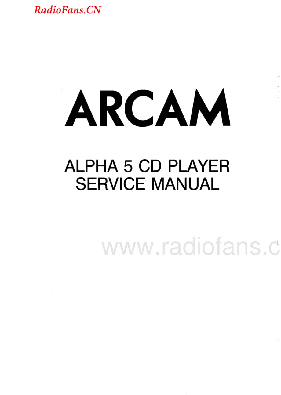 Arcam-Alpha6-cd-sm维修电路图 手册.pdf_第1页