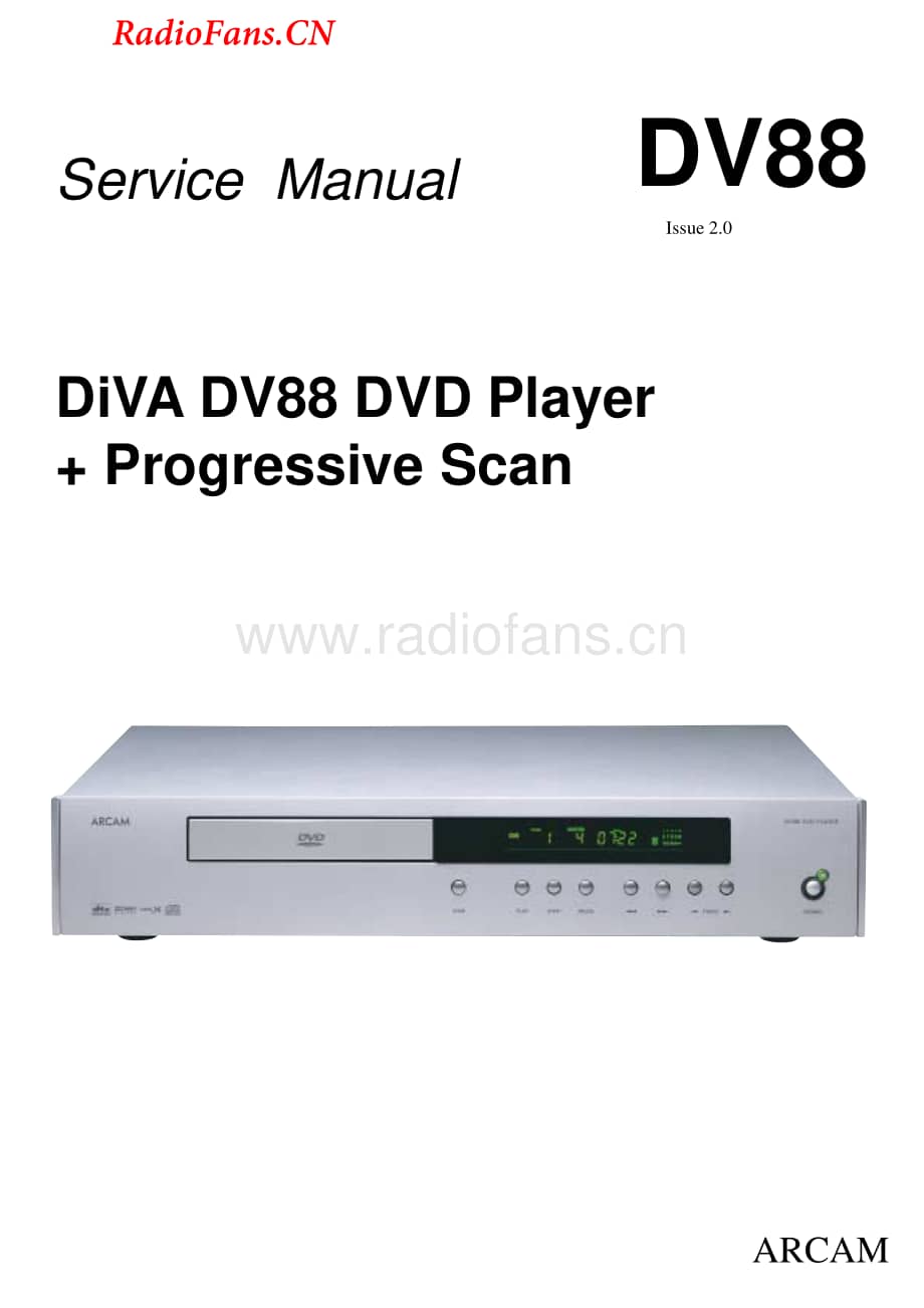 Arcam-DV88-dvd-sm维修电路图 手册.pdf_第1页