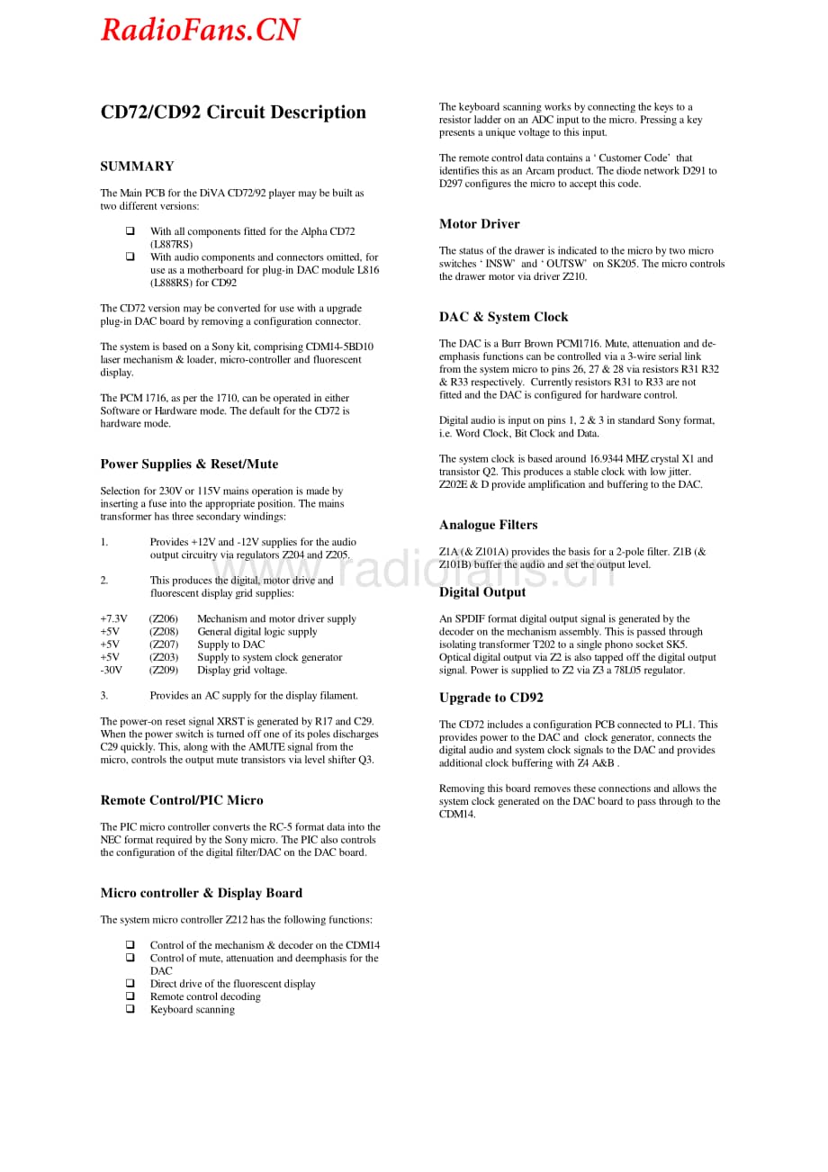 Arcam-CD72-cd-sm维修电路图 手册.pdf_第3页