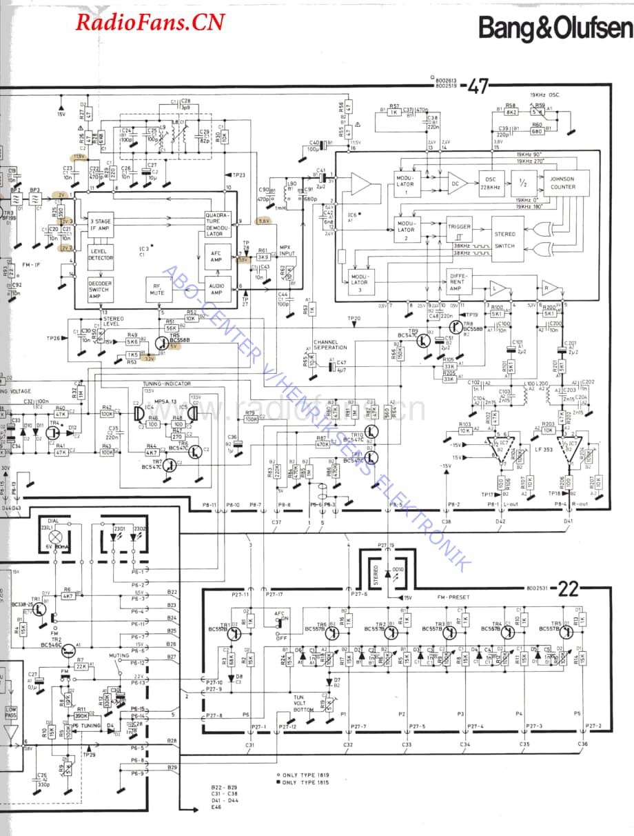 B&O-Beocenter7007-type-1821维修电路图 手册.pdf_第3页