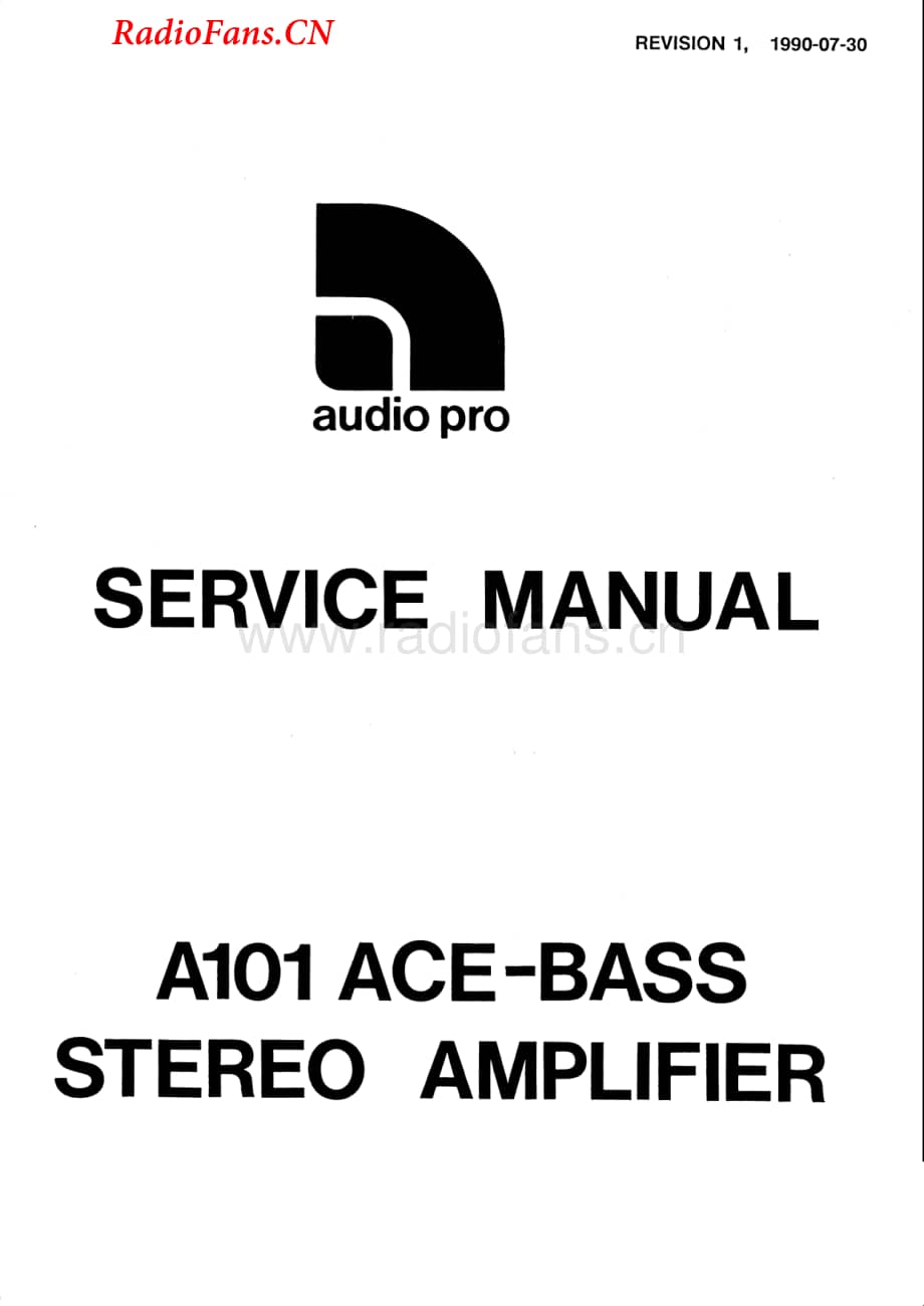 AudioPro-A101-int-sm维修电路图 手册.pdf_第1页