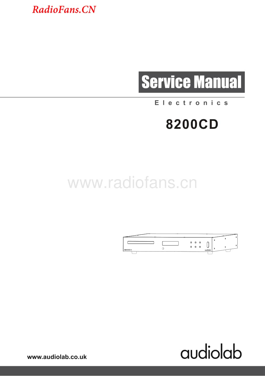 Audiolab-8200CD-cd-sm维修电路图 手册.pdf_第1页