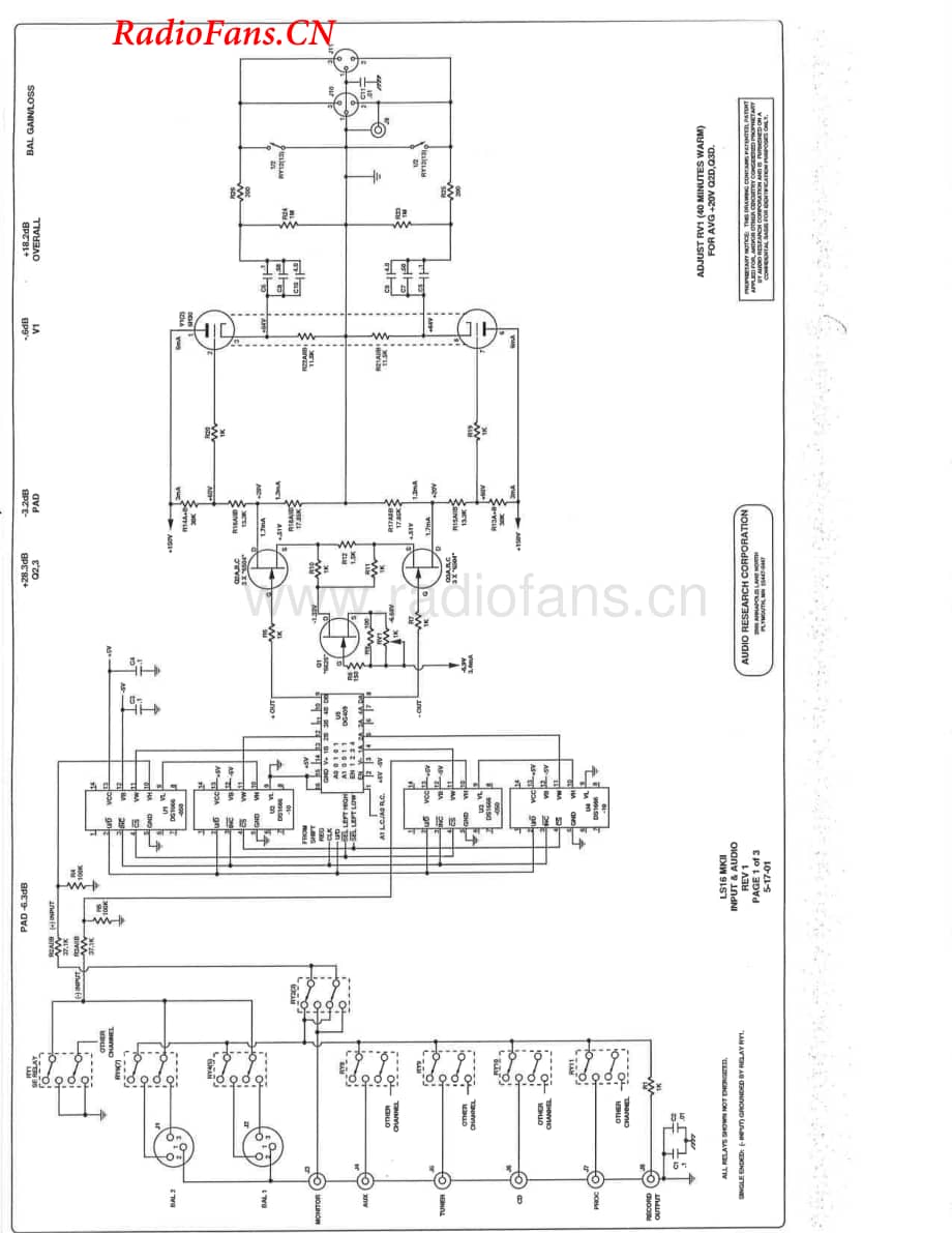 AudioResearch-LS16ll-pre-sch维修电路图 手册.pdf_第2页