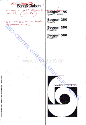 B&O-Beogram2402-type-5742维修电路图 手册.pdf