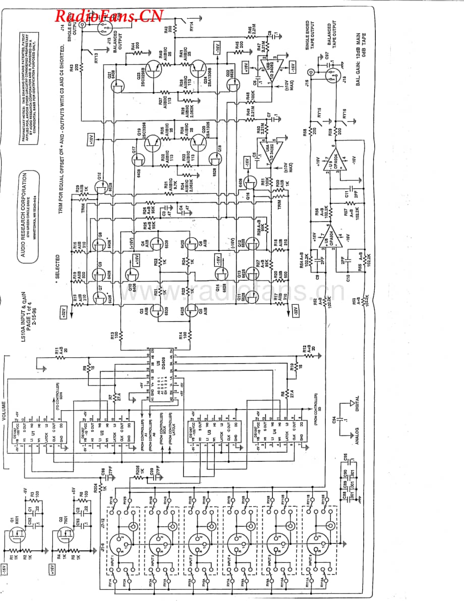 AudioResearch-LS10-pre-sch维修电路图 手册.pdf_第2页