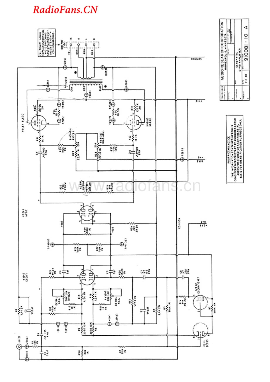 AudioResearch-D40-pwr-sch维修电路图 手册.pdf_第1页