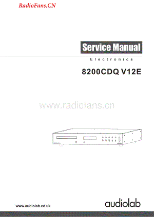 Audiolab-8200CDQ-cd-sm维修电路图 手册.pdf