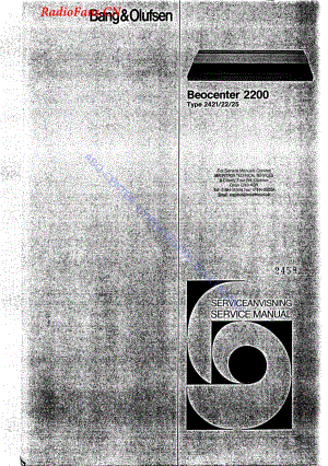 B&O-Beocenter2200-type-242x维修电路图 手册.pdf