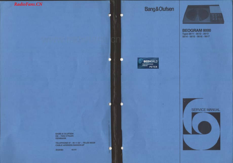 B&O-Beogram8000-type-561x-2维修电路图 手册.pdf_第1页
