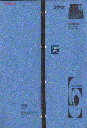 B&O-Beogram8000-type-561x-2维修电路图 手册.pdf