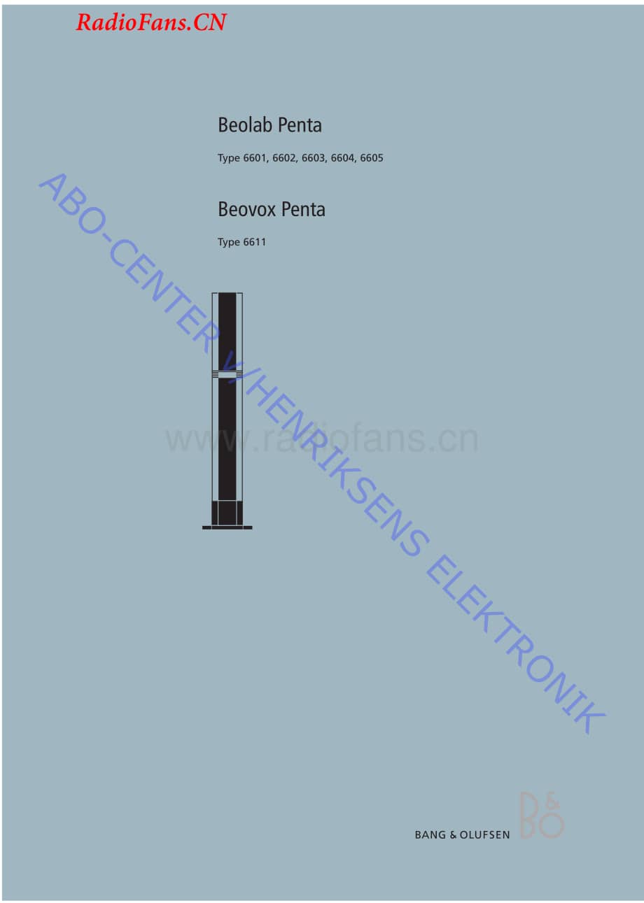 B&O-Beovox-Penta-type-6611维修电路图 手册.pdf_第1页