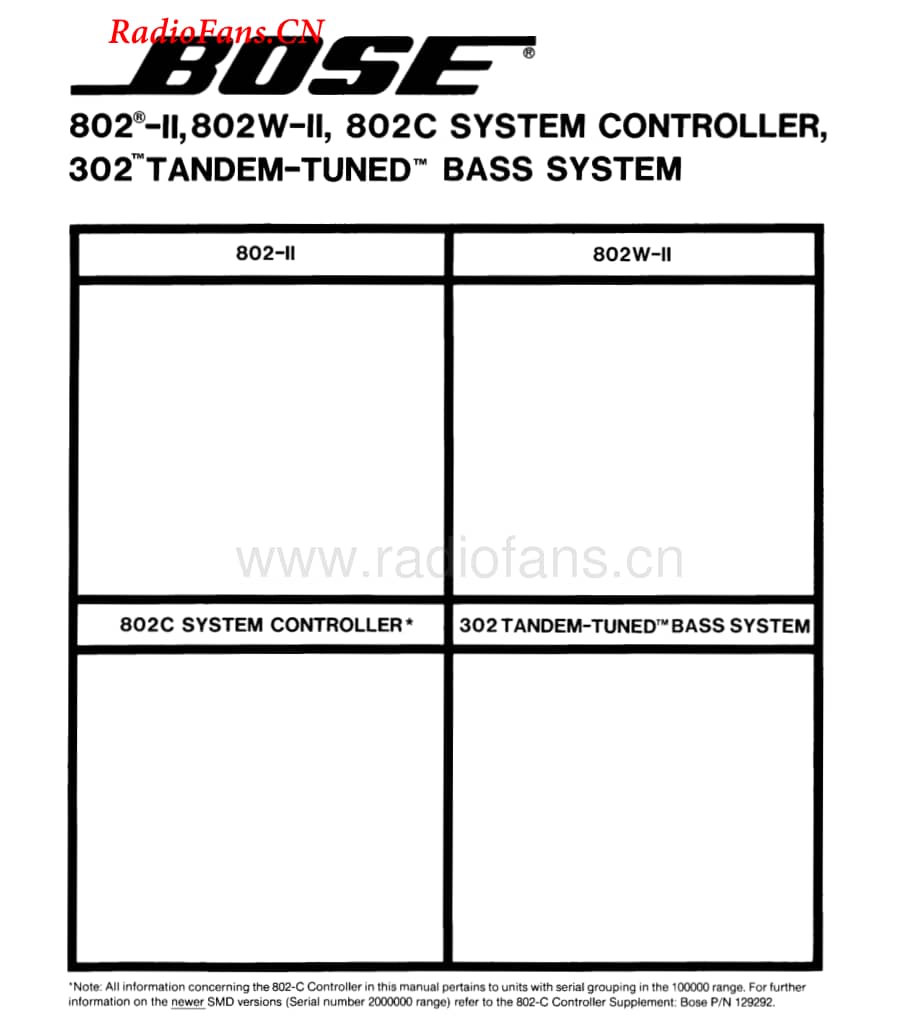 Bose-802C-sc-sm维修电路图 手册.pdf_第1页