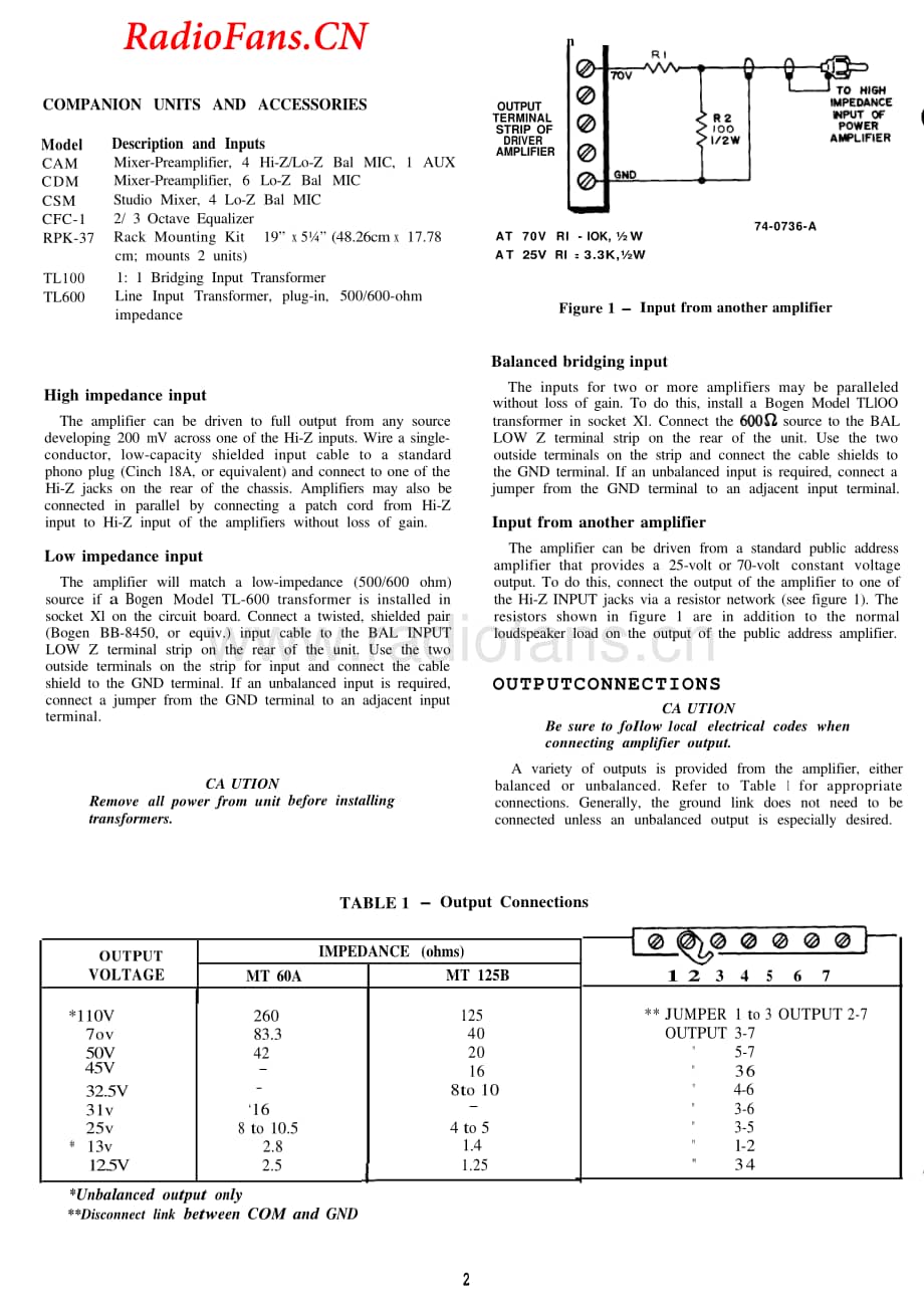 Bogen-MT125B-pa-sm维修电路图 手册.pdf_第2页