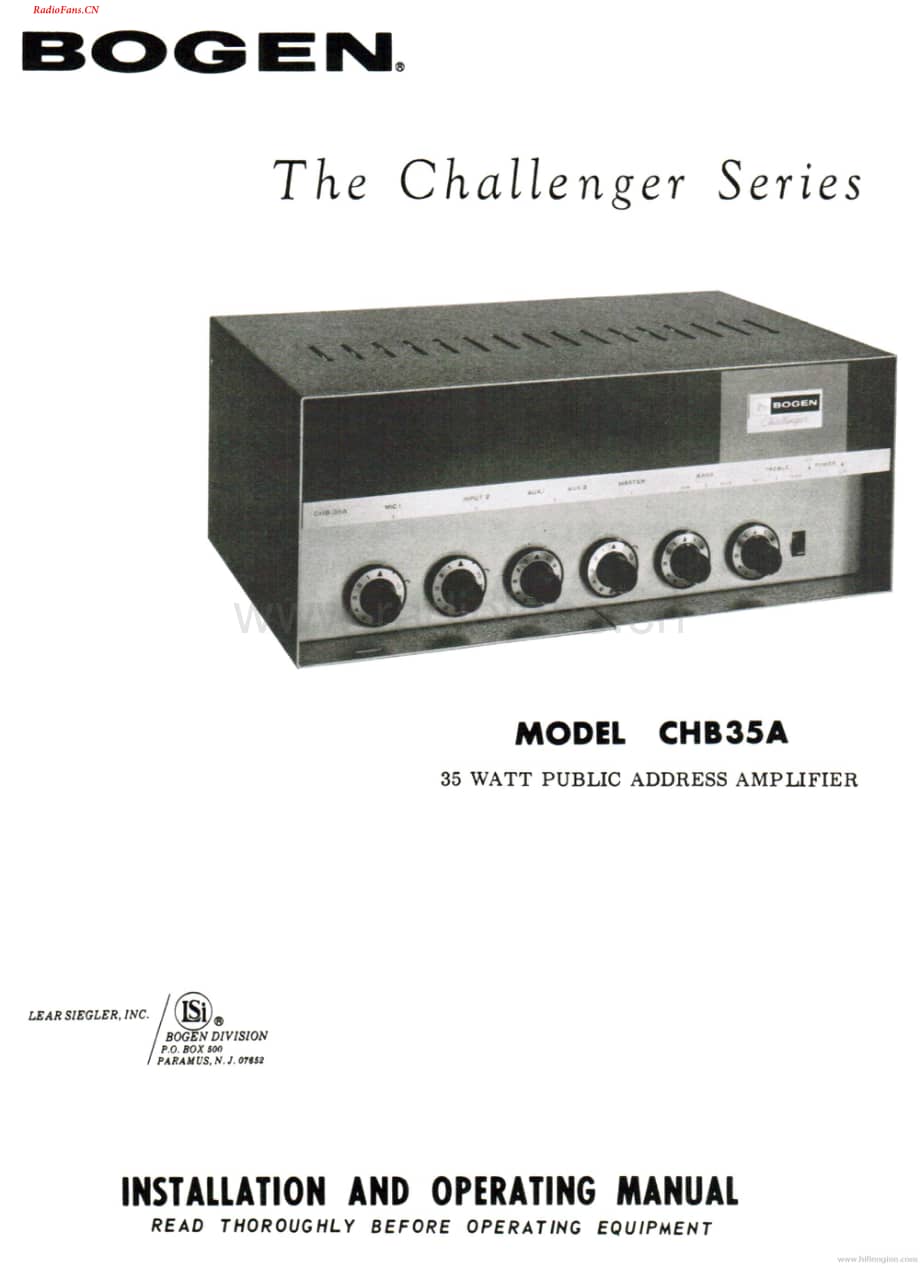 Bogen-CHB35A-pa-sm维修电路图 手册.pdf_第1页