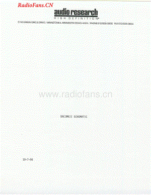 AudioResearch-DAC3ii-dac-sch维修电路图 手册.pdf