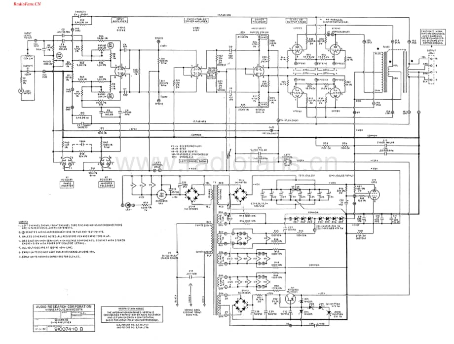 AudioResearch-D90-pwr-sch维修电路图 手册.pdf_第1页