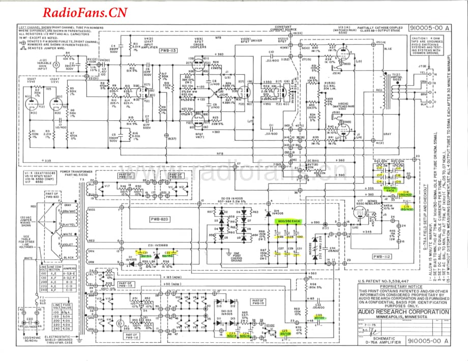 AudioResearch-D76A-pwr-sch维修电路图 手册.pdf_第2页