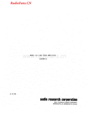 AudioResearch-LS1-pre-sch维修电路图 手册.pdf