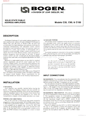 Bogen-C60-pa-sm维修电路图 手册.pdf