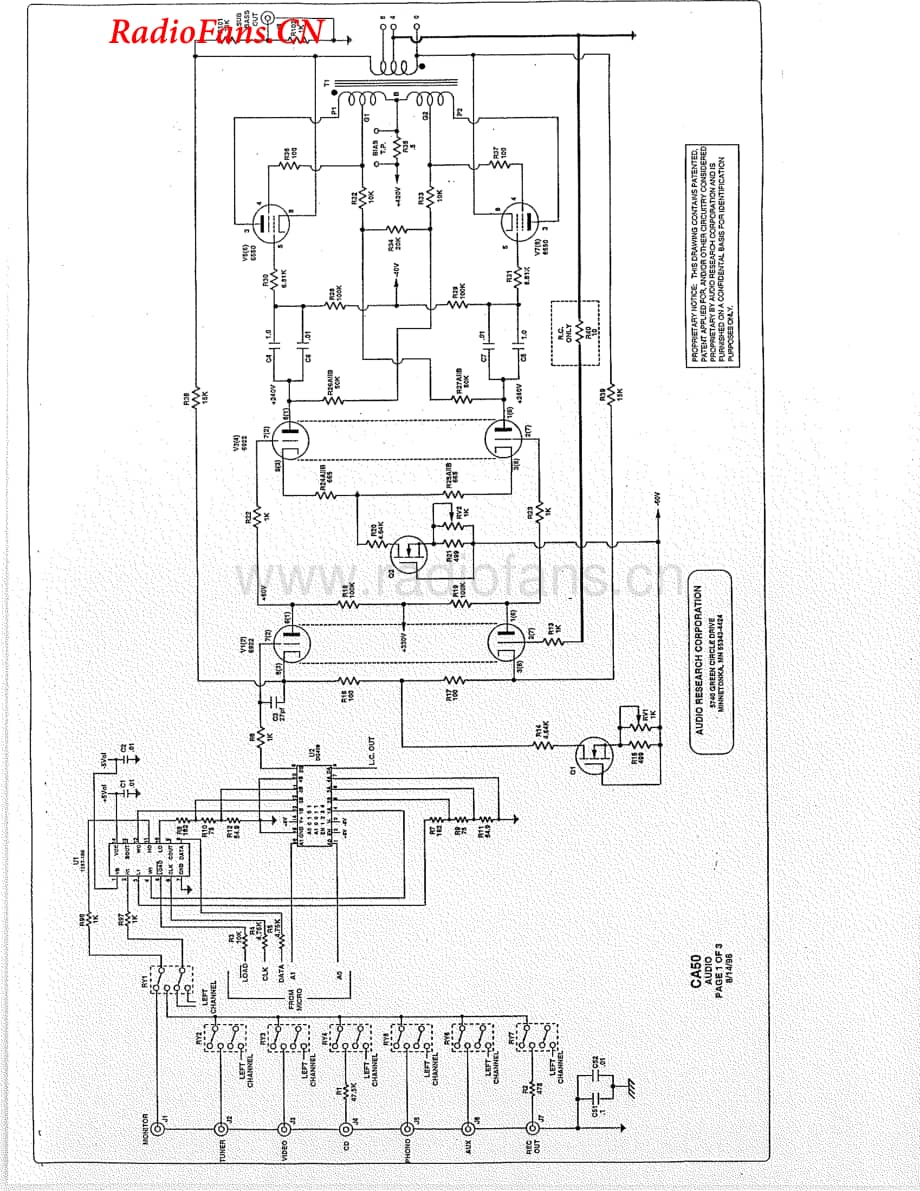 AudioResearch-CA50-pwr-sch维修电路图 手册.pdf_第2页