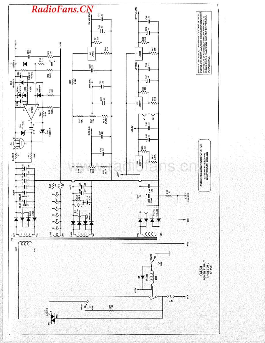AudioResearch-CA50-pwr-sch维修电路图 手册.pdf_第3页