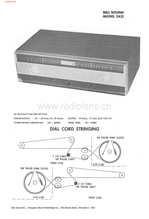 BellSound-2421-tun-sm维修电路图 手册.pdf