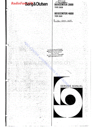 B&O-Beocenter4600-type-2631维修电路图 手册.pdf