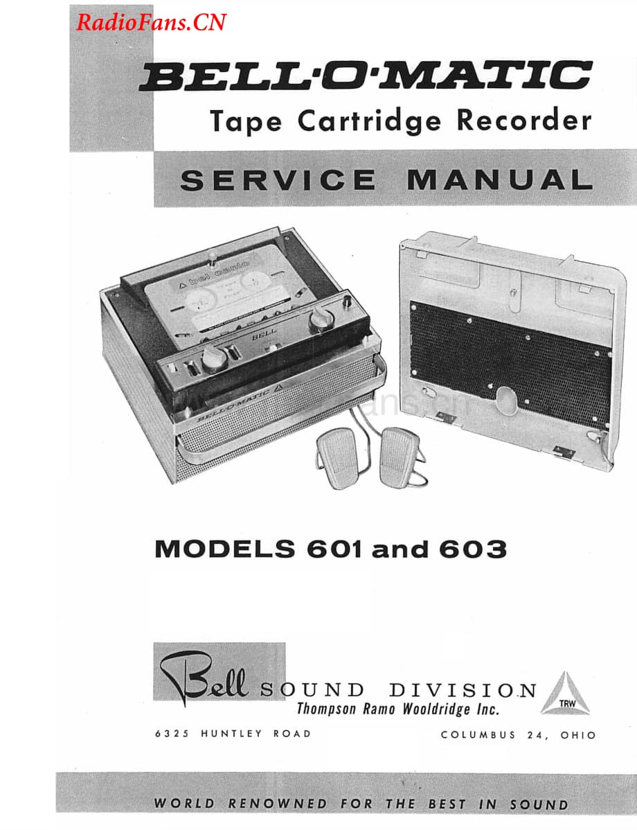 BellSound-601-tape-sm维修电路图 手册.pdf_第1页