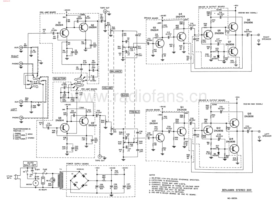 Benjamin-Stereo200-rec-sch维修电路图 手册.pdf_第1页