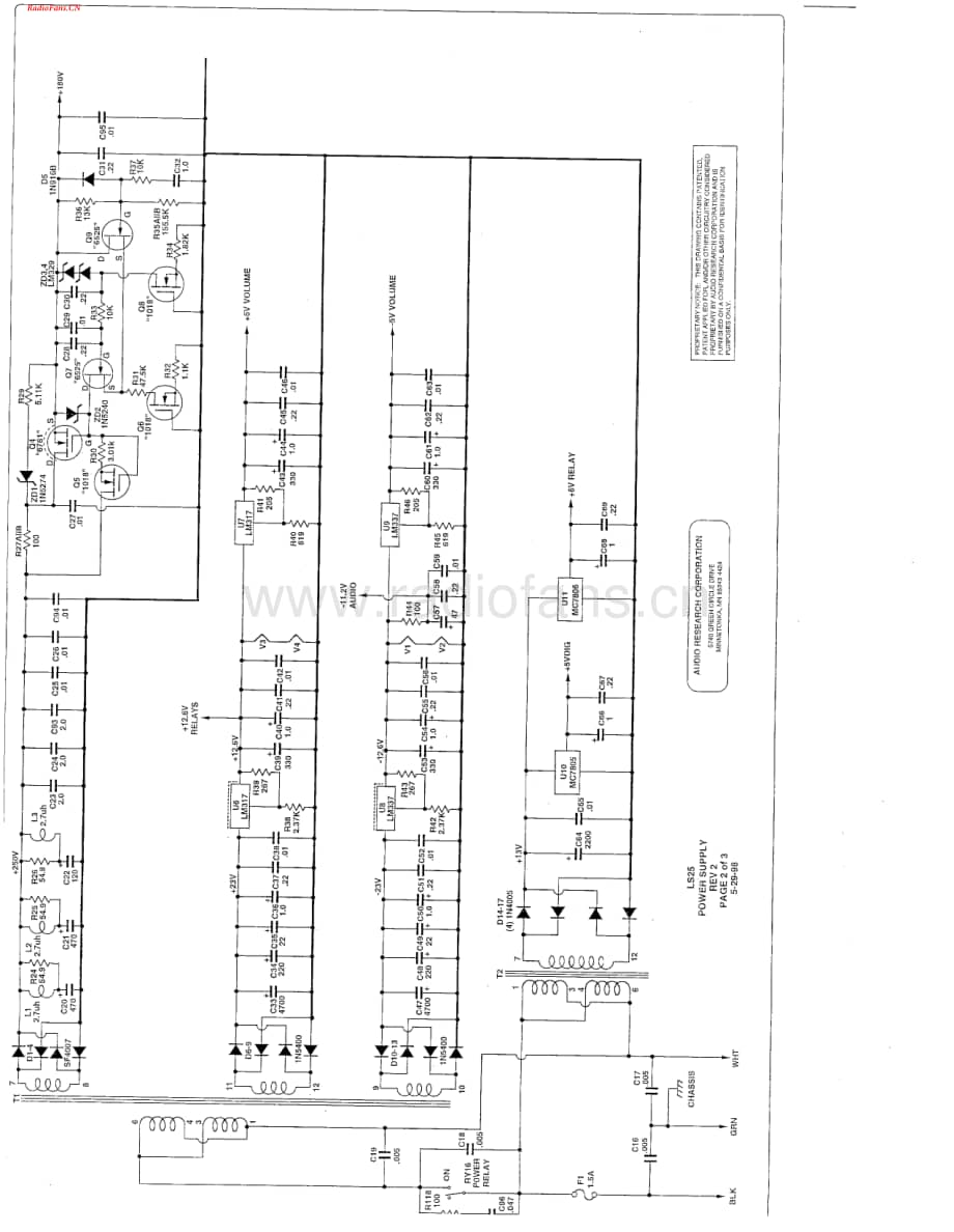 AudioResearch-LS25-pre-sm维修电路图 手册.pdf_第3页