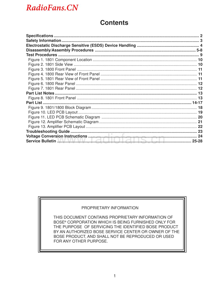 Bose-1801-pwr-sm维修电路图 手册.pdf_第2页