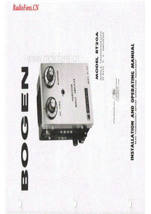 Bogen-BT20A-int-sm维修电路图 手册.pdf