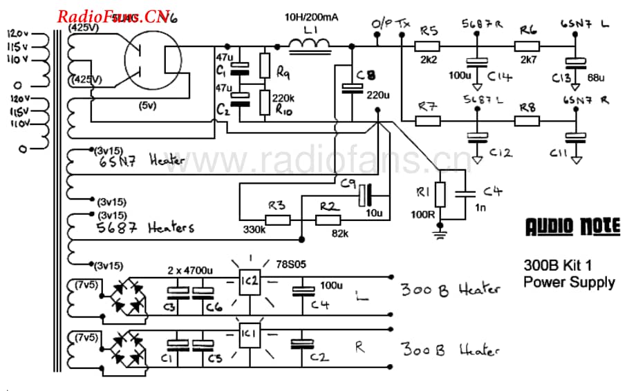 AudioNote-300BKit1-pwr-sch维修电路图 手册.pdf_第2页