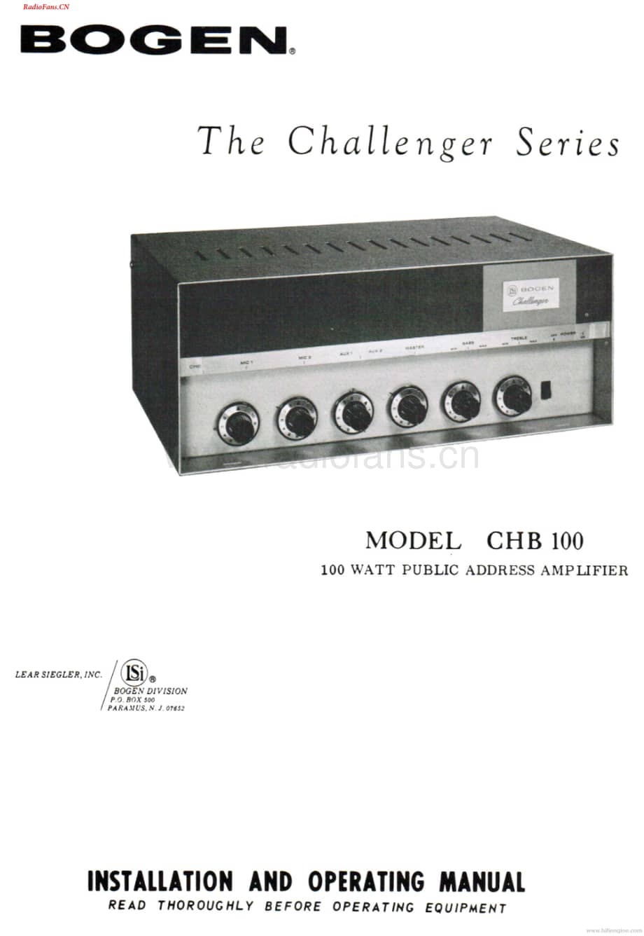 Bogen-CHB100-pa-sm维修电路图 手册.pdf_第1页